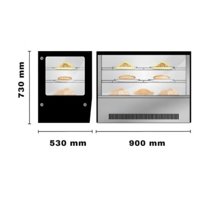 ΒΙΤΡΙΝΑ ΨΥΧΟΜΕΝΗ ΜΑΥΡΗ DYNAMIC GN-900RT ΕΠΑΓΓΕΛΜΑΤΙΚΗ